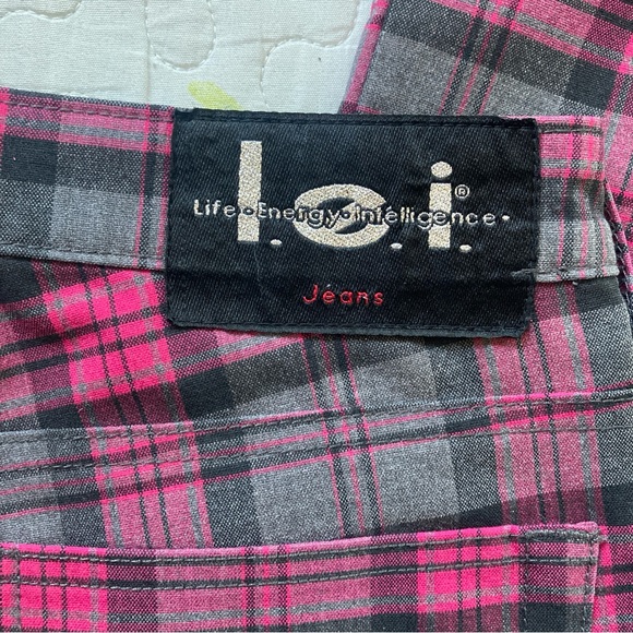 Vintage 90s Hipster Sparkly Plaid Pants 💅 - Picture 5 of 8